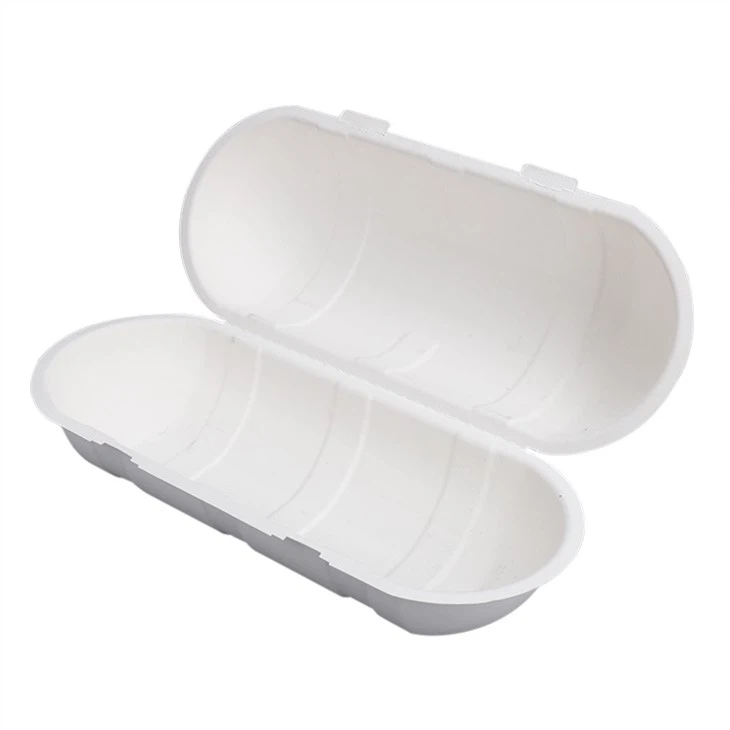 Molded Pulp Clamshell Box Environment Friendly
